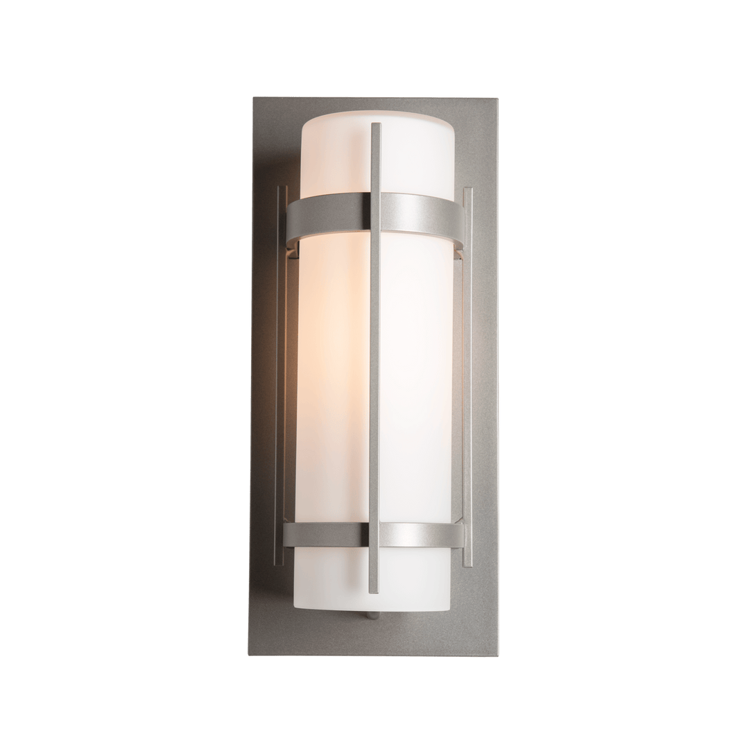 Hubbardton Forge Banded Outdoor Sconce Outdoor Wall Lights Hubbardton Forge Coastal Burnished Steel