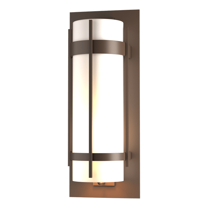 Hubbardton Forge Banded Extra Large Outdoor Sconce Outdoor Wall Lights Hubbardton Forge Coastal Bronze
