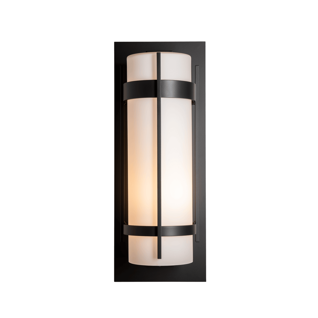 Hubbardton Forge Banded Extra Large Outdoor Sconce Outdoor Wall Lights Hubbardton Forge Coastal Black