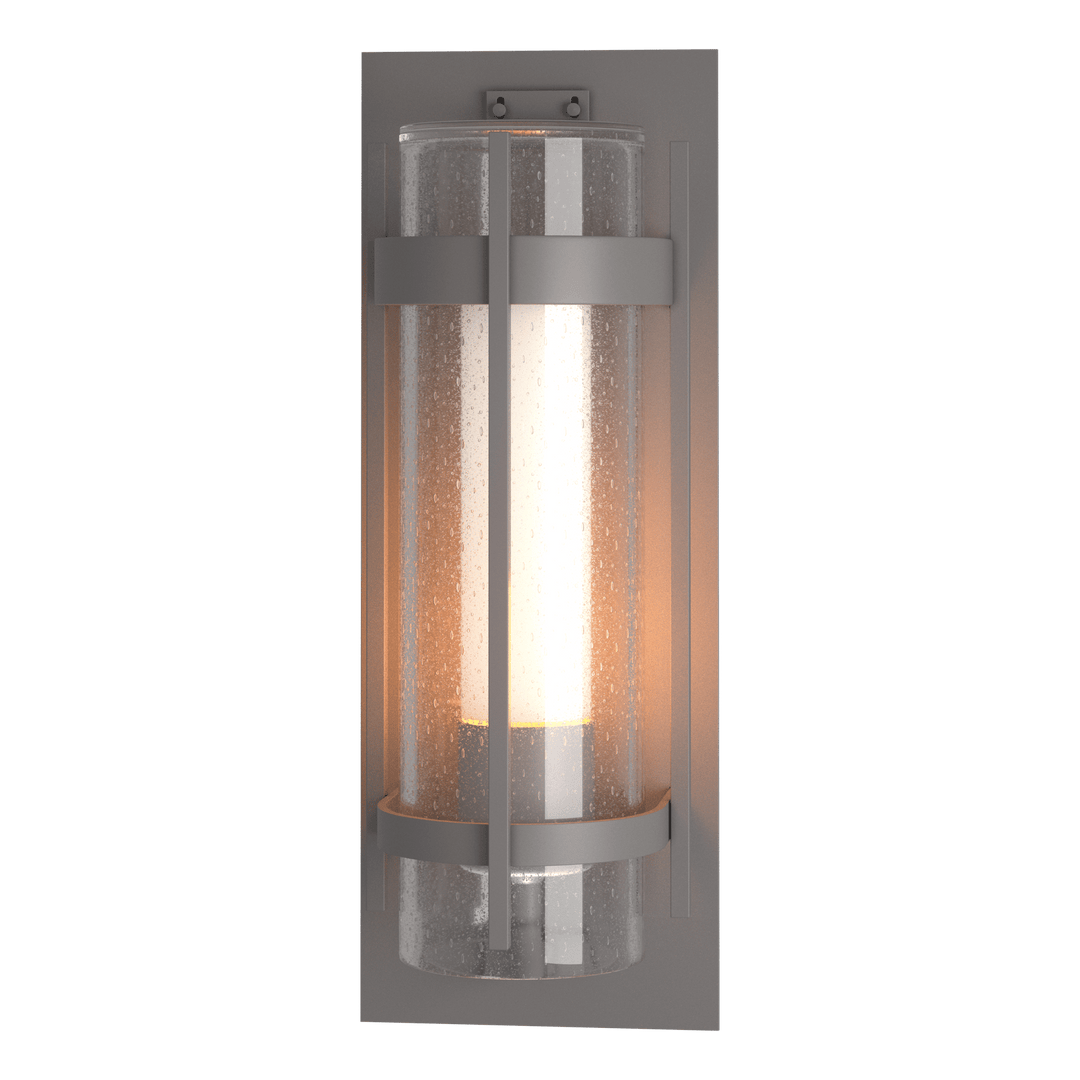 Hubbardton Forge Torch Large Outdoor Sconce Outdoor Wall Lights Hubbardton Forge Coastal Burnished Steel