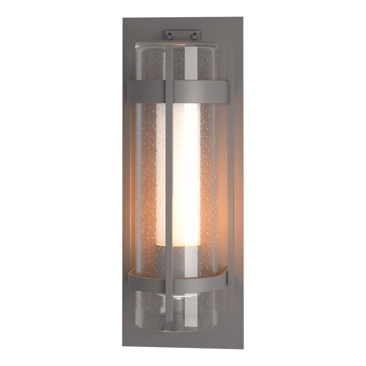 Hubbardton Forge Torch Large Outdoor Sconce Outdoor Wall Lights Hubbardton Forge Coastal Burnished Steel