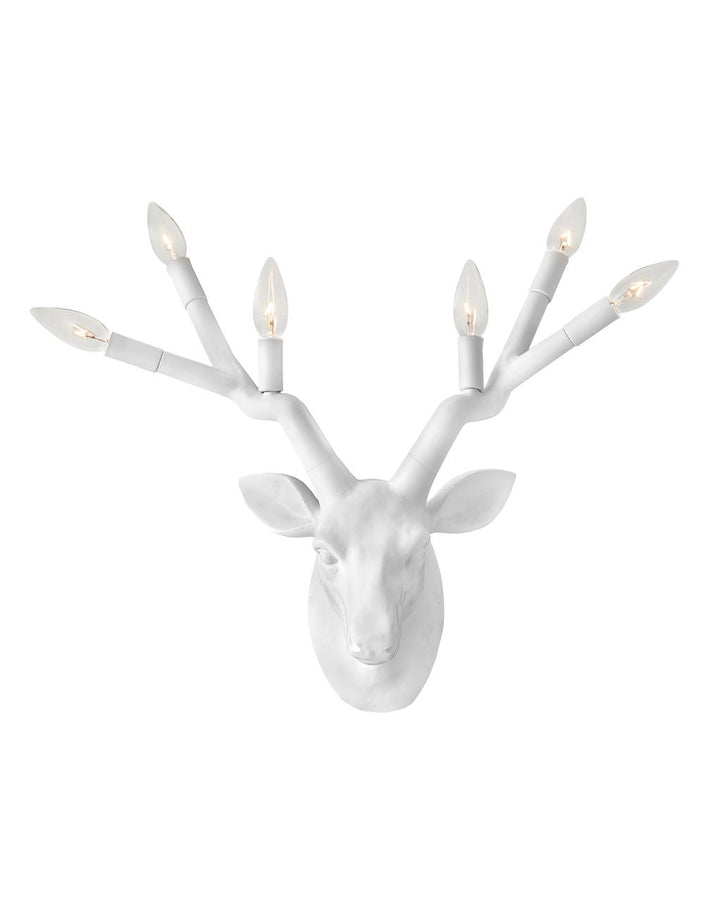 Hinkley Stag Sconce Wall Sconces Hinkley Chalk White 9.25x22.75x20.0