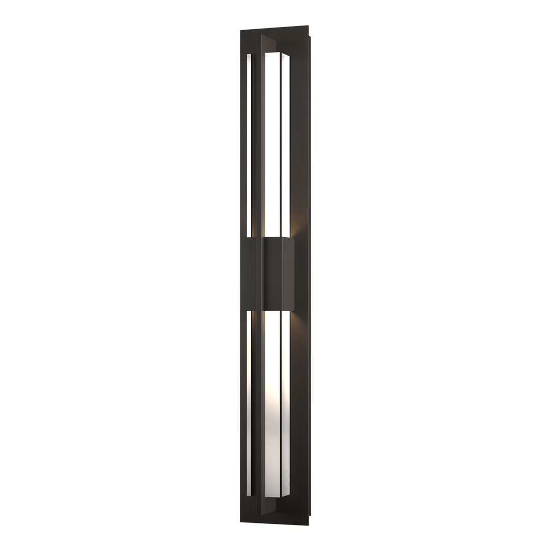Hubbardton Forge Double Axis Large LED Outdoor Sconce Outdoor Wall Lights Hubbardton Forge Coastal Oil Rubbed Bronze Clear Glass (ZM)