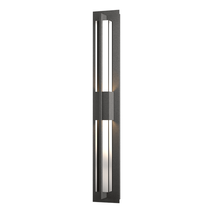 Hubbardton Forge Double Axis Large LED Outdoor Sconce Outdoor Wall Lights Hubbardton Forge Coastal Natural Iron Clear Glass (ZM)