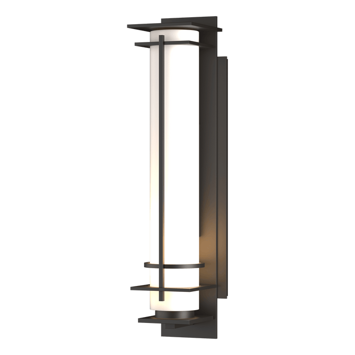 Hubbardton Forge After Hours Outdoor Sconce Outdoor Wall Lights Hubbardton Forge Coastal Oil Rubbed Bronze Opal Glass (GG)