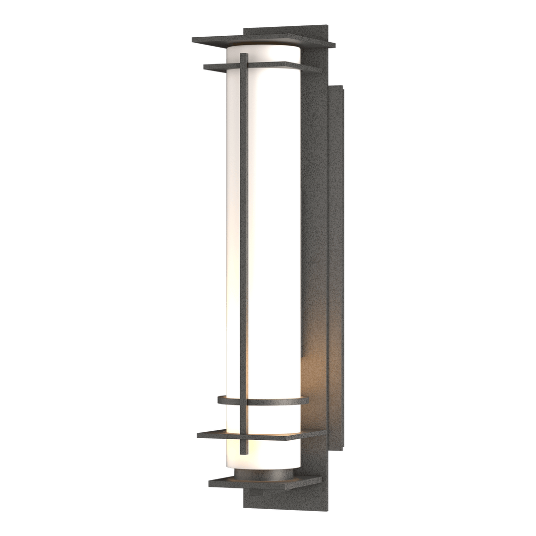 Hubbardton Forge After Hours Outdoor Sconce Outdoor Wall Lights Hubbardton Forge Coastal Natural Iron Opal Glass (GG)