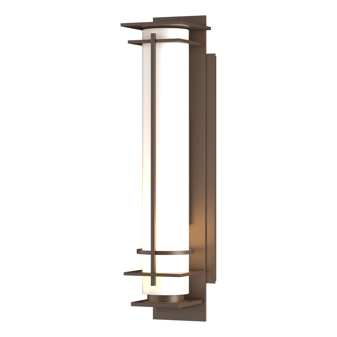 Hubbardton Forge After Hours Outdoor Sconce Outdoor Wall Lights Hubbardton Forge Coastal Bronze Opal Glass (GG)