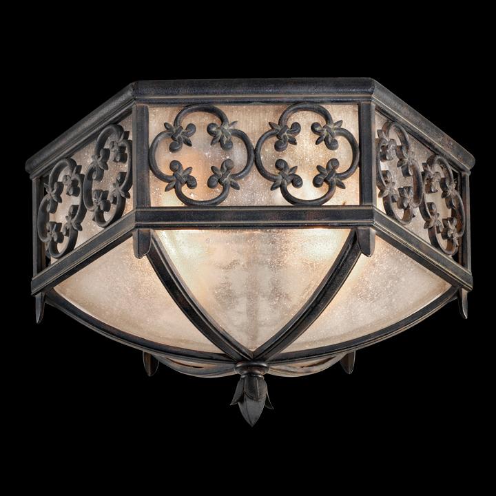Fine Art Costa del Sol Outdoor Flush Mount Outdoor Wall Lights Fine Art Handcrafted Lighting