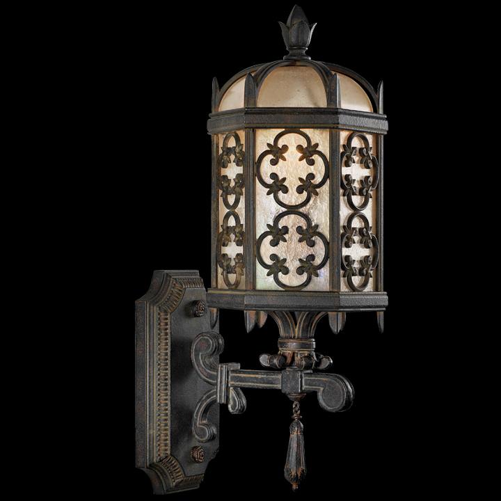 Fine Art Costa del Sol Outdoor Wall Mount Outdoor Wall Lights Fine Art Handcrafted Lighting Wrought Iron 7Wx20H