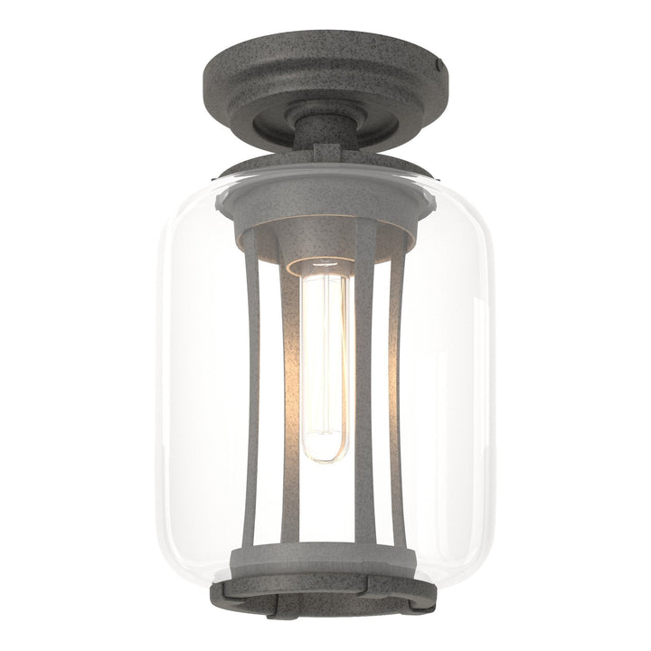 Hubbardton Forge Fairwinds Outdoor Semi-Flush Outdoor Wall Lights Hubbardton Forge Coastal Natural Iron Clear Glass (ZM)