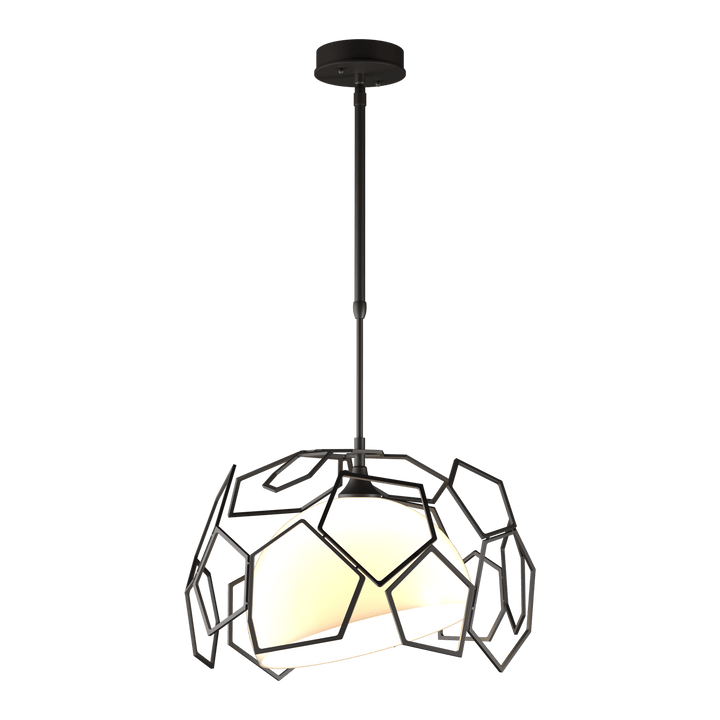 Hubbardton Forge Umbra Outdoor Pendant Outdoor Hanging Lights Hubbardton Forge Coastal Oil Rubbed Bronze Opal Glass (GG)