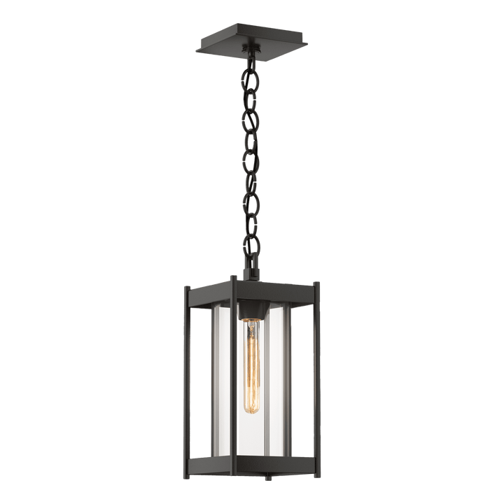 Hubbardton Forge Cela Medium Outdoor Lantern Outdoor Wall Lights Hubbardton Forge Coastal Oil Rubbed Bronze Clear Glass (ZM)