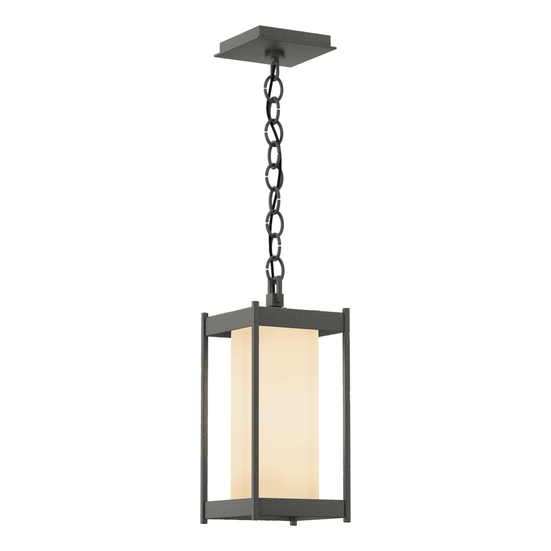 Hubbardton Forge Cela Medium Outdoor Lantern Outdoor Wall Lights Hubbardton Forge Coastal Natural Iron Opal Glass (GG)