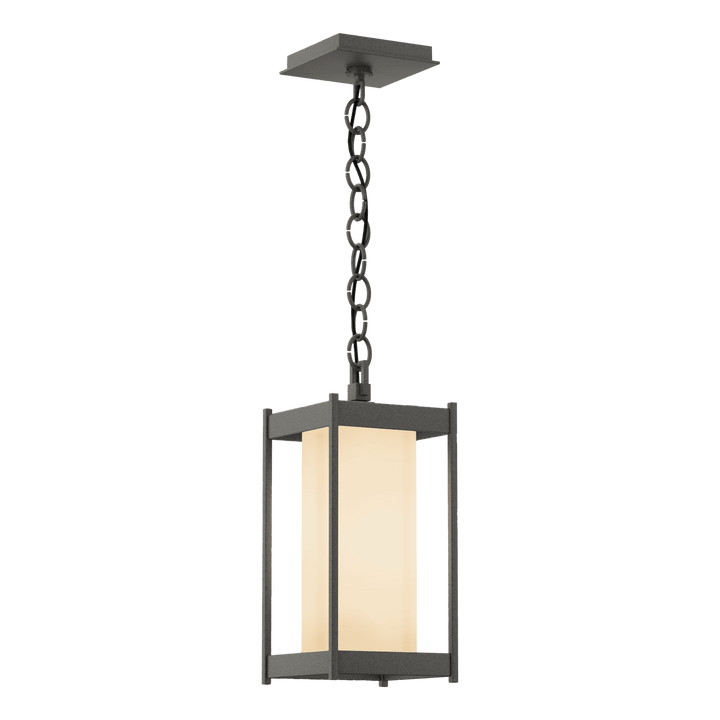 Hubbardton Forge Cela Medium Outdoor Lantern Outdoor Wall Lights Hubbardton Forge Coastal Natural Iron Opal Glass (GG)