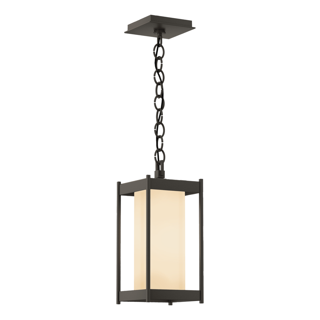 Hubbardton Forge Cela Medium Outdoor Lantern Outdoor Wall Lights Hubbardton Forge Coastal Dark Smoke Opal Glass (GG)