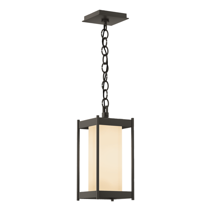 Hubbardton Forge Cela Medium Outdoor Lantern Outdoor Wall Lights Hubbardton Forge Coastal Dark Smoke Opal Glass (GG)