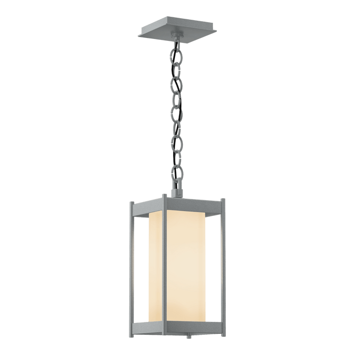 Hubbardton Forge Cela Medium Outdoor Lantern Outdoor Wall Lights Hubbardton Forge Coastal Burnished Steel Opal Glass (GG)