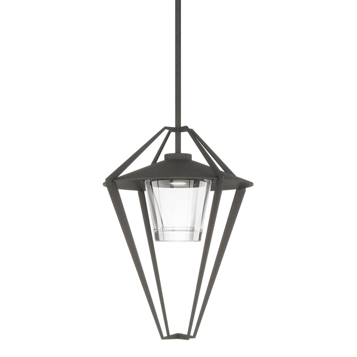 Hubbardton Forge Stellar Large Outdoor Pendant/Semi-Flush Outdoor Hanging Lights Hubbardton Forge Coastal Natural Iron Clear Glass (ZM)