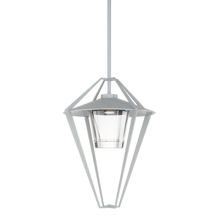 Hubbardton Forge Stellar Large Outdoor Pendant/Semi-Flush Outdoor Hanging Lights Hubbardton Forge Coastal Burnished Steel Clear Glass (ZM)