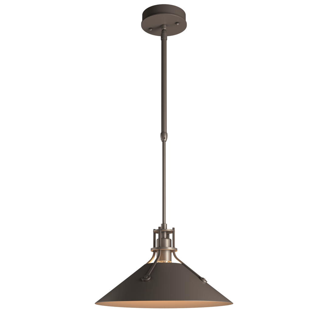 Hubbardton Forge Henry Outdoor Pendant Medium Outdoor Hanging Lights Hubbardton Forge Coastal Dark Smoke