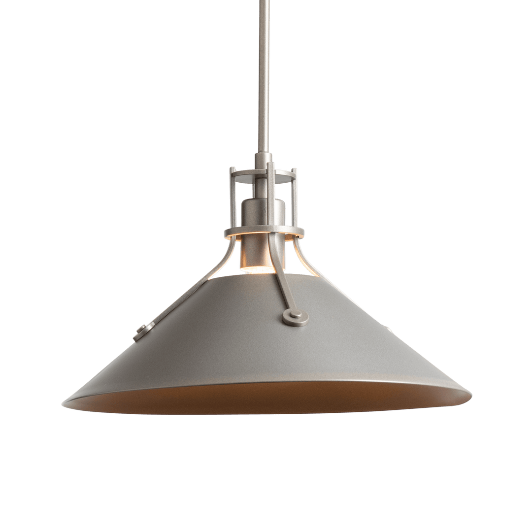 Hubbardton Forge Henry Outdoor Pendant Medium Outdoor Hanging Lights Hubbardton Forge Coastal Burnished Steel