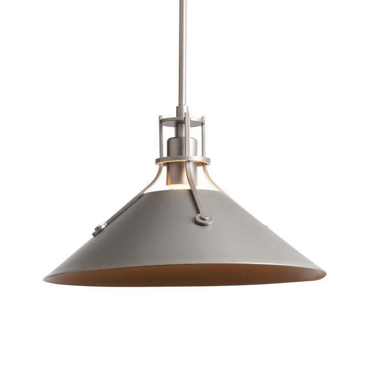 Hubbardton Forge Henry Outdoor Pendant Medium Outdoor Hanging Lights Hubbardton Forge Coastal Burnished Steel