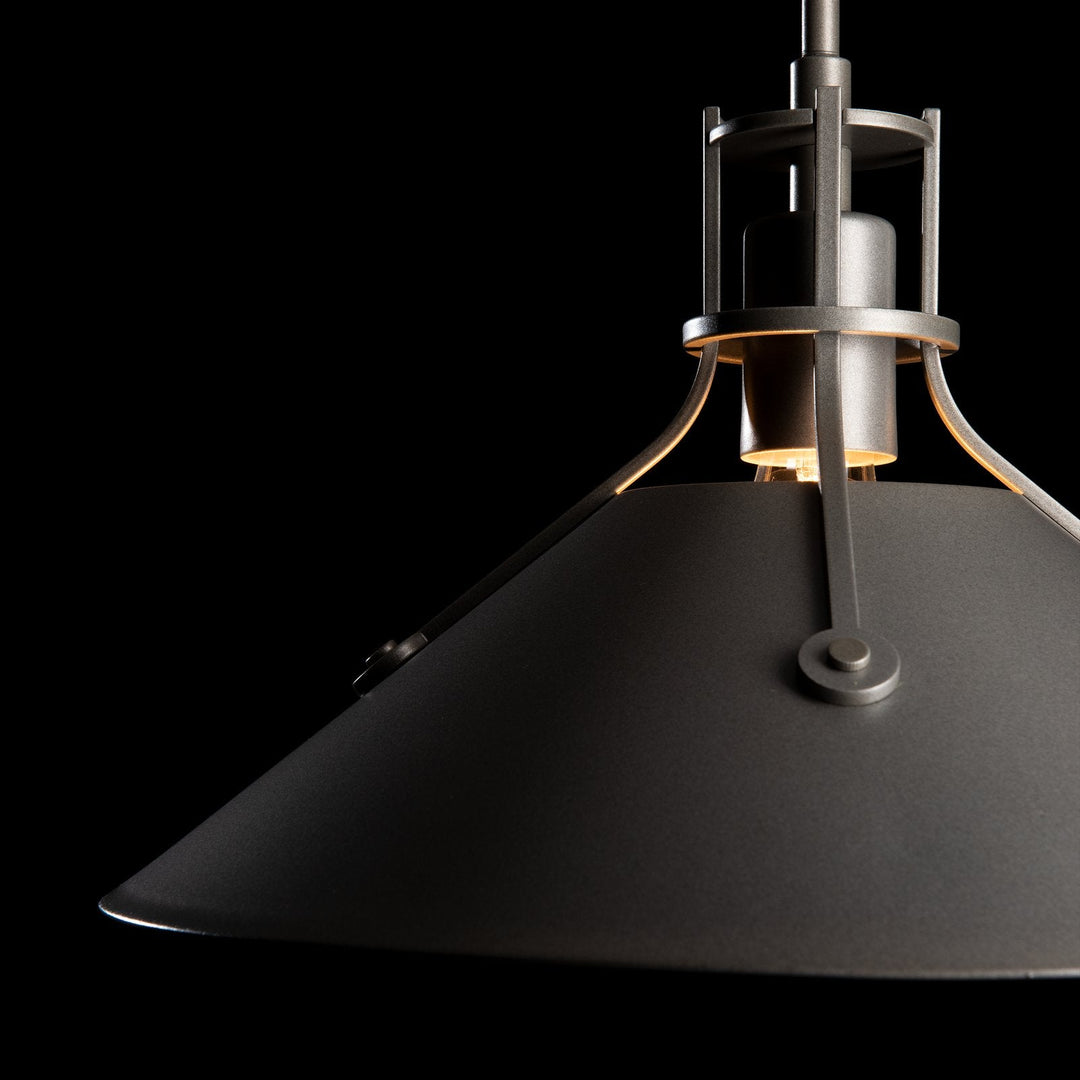 Hubbardton Forge Henry Outdoor Pendant Medium Outdoor Hanging Lights Hubbardton Forge Coastal Oil Rubbed Bronze