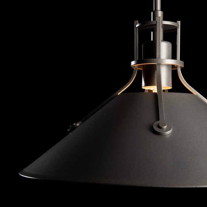Hubbardton Forge Henry Outdoor Pendant Medium Outdoor Hanging Lights Hubbardton Forge Coastal Oil Rubbed Bronze