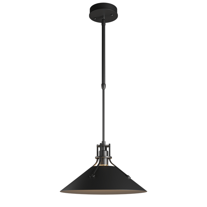 Hubbardton Forge Henry Outdoor Pendant Medium Outdoor Hanging Lights Hubbardton Forge Coastal Black