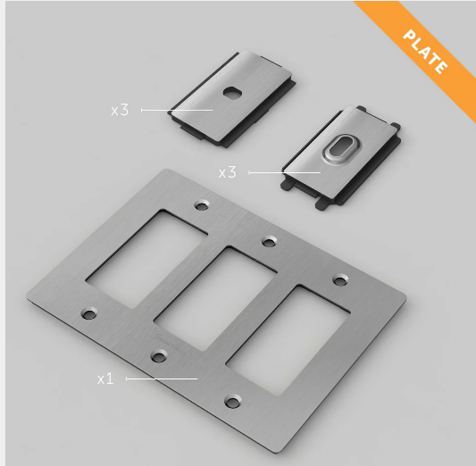 Buster + Punch Wall Plates | With Logo