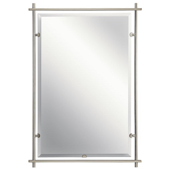 Kichler Eileen™ Modern Rectangular Mirror Brushed Nickel 41096 LED Vanity Mirrors Kichler