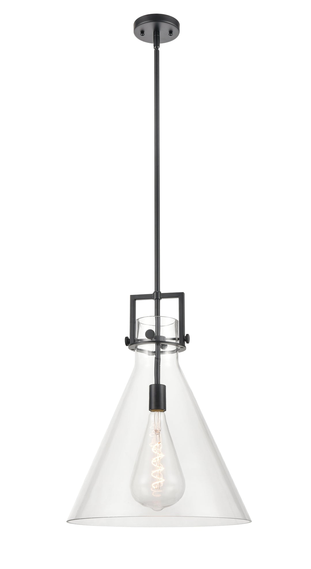 Innovations Lighting Newton Cone 16" Pendant - Matte Black