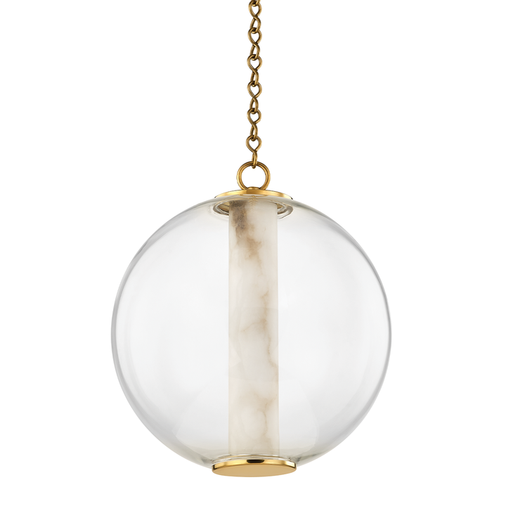 Corbett Lighting Pietra Pendant Pendants Corbett VINTAGE BRASS 16x18