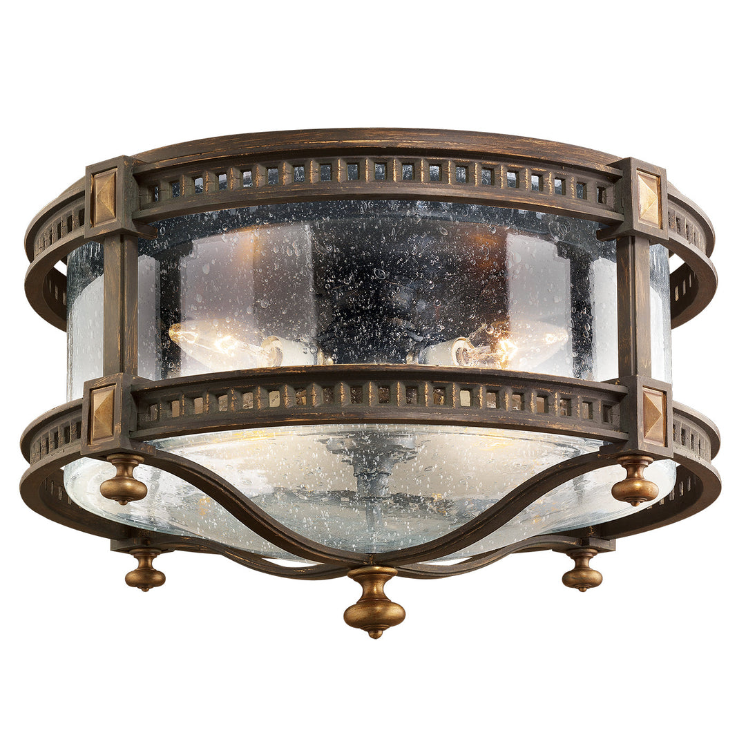 Fine Art Beekman Place Outdoor Flush Mount Outdoor Wall Lights Fine Art Handcrafted Lighting Bronze
