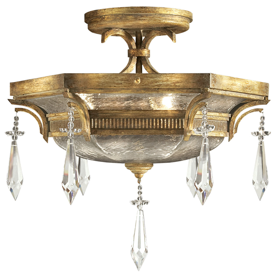 Fine Art Handcrafted Lighting Monte Carlo Semi-Flush Mount