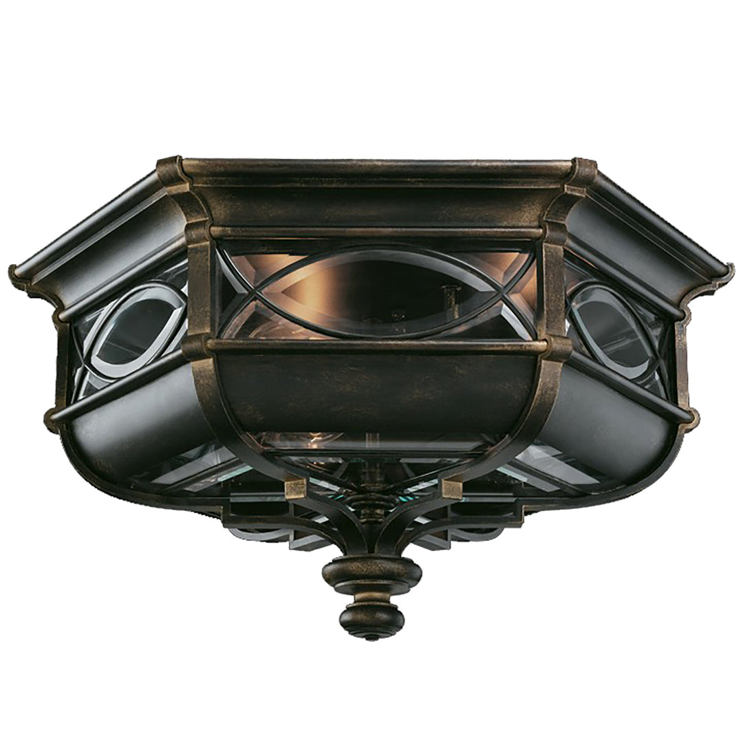 Fine Art Warwickshire Outdoor Flush Mount Outdoor Wall Lights Fine Art Handcrafted Lighting Black