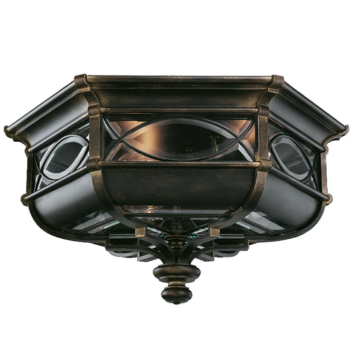 Fine Art Warwickshire Outdoor Flush Mount Outdoor Wall Lights Fine Art Handcrafted Lighting Black