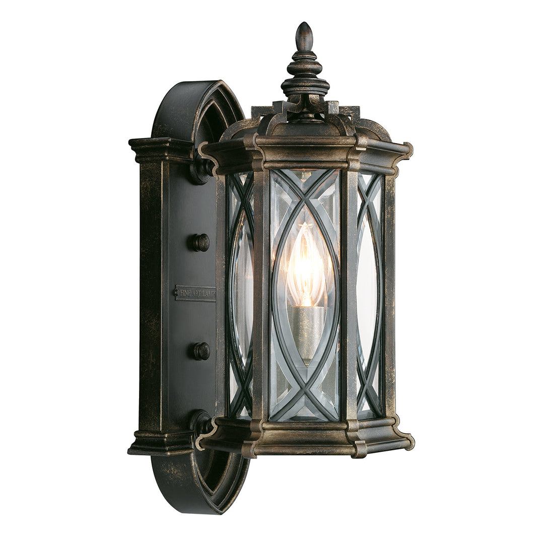 Fine Art Warwickshire Outdoor Wall Mount Outdoor Wall Lights Fine Art Handcrafted Lighting Black 7x16