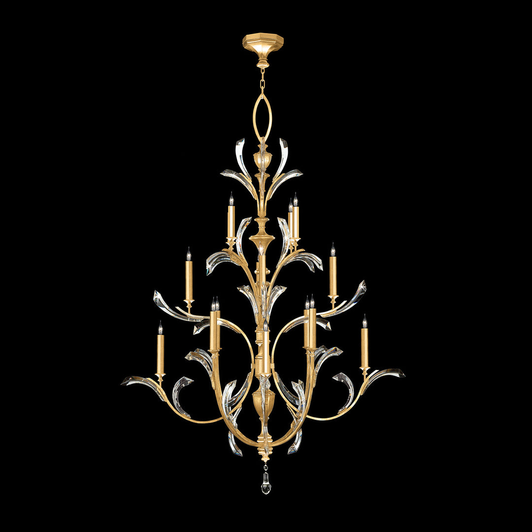 Fine Art Handcrafted Lighting Beveled Arcs Chandelier
