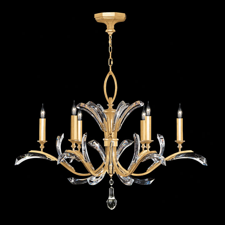 Fine Art Handcrafted Lighting Beveled Arcs Chandelier