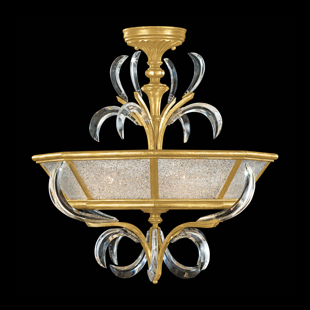 Fine Art Handcrafted Lighting Beveled Arcs Semi-Flush Mount