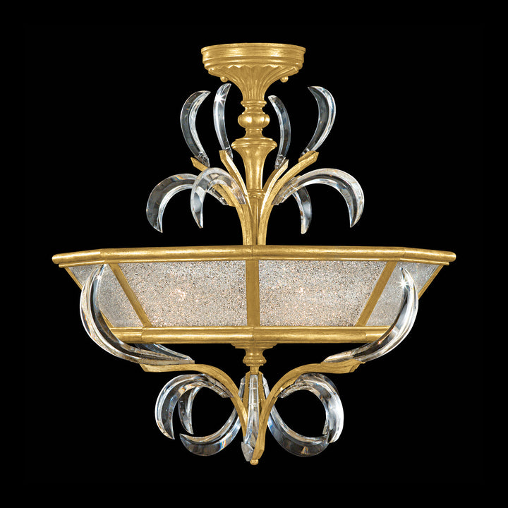 Fine Art Handcrafted Lighting Beveled Arcs Semi-Flush Mount