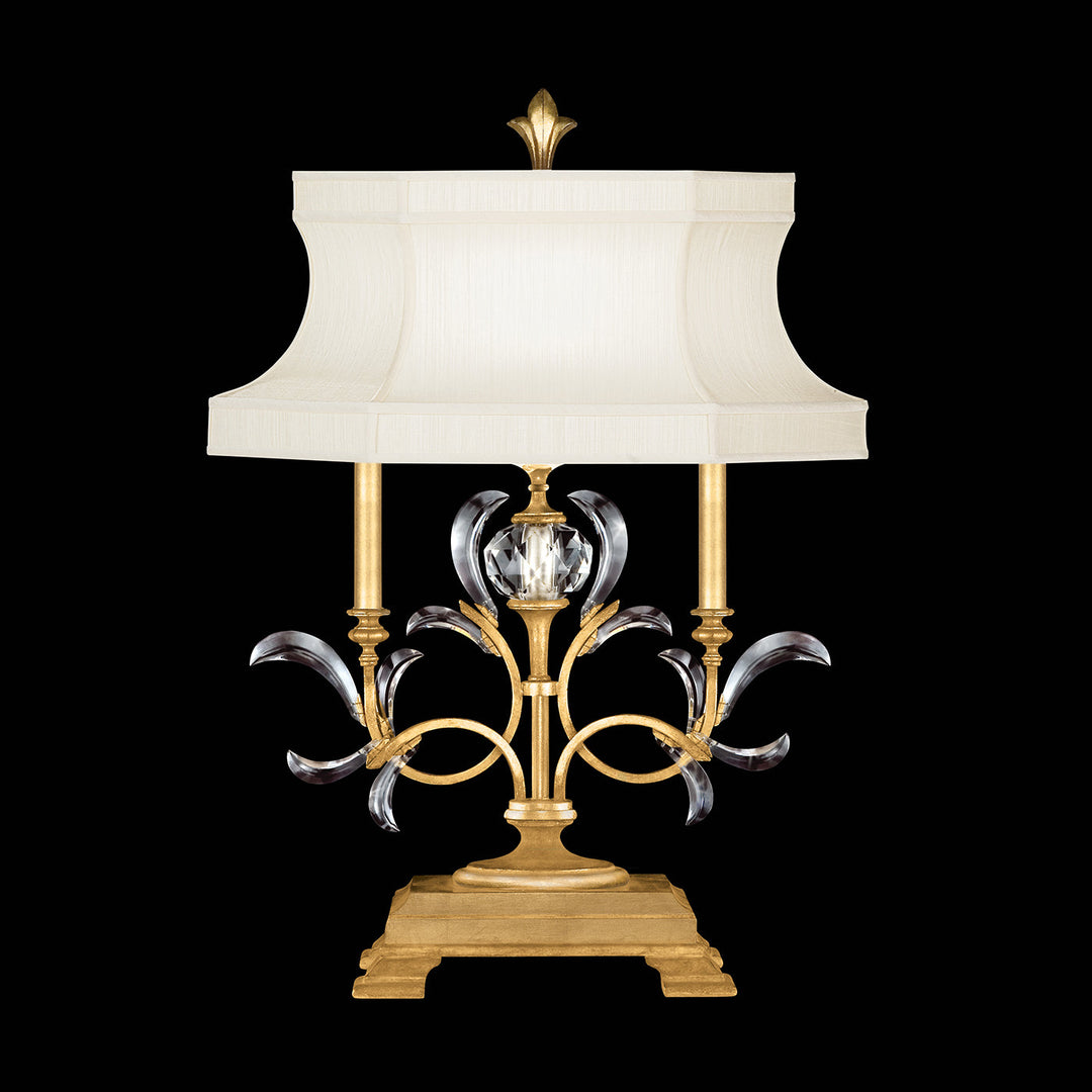 Fine Art Handcrafted Lighting Beveled Arcs Table Lamp Table Lamps Fine Art Handcrafted Lighting Gold Leaf