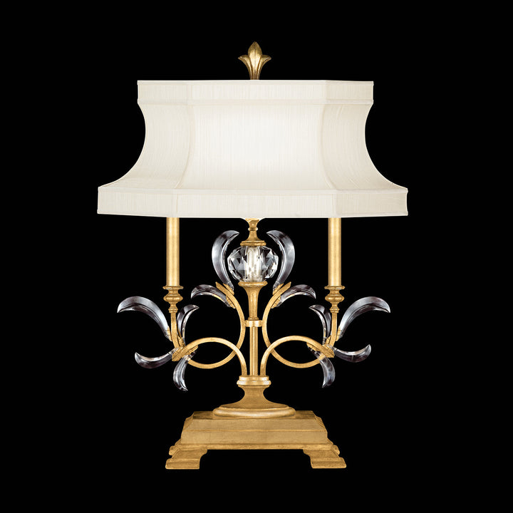 Fine Art Handcrafted Lighting Beveled Arcs Table Lamp Table Lamps Fine Art Handcrafted Lighting Gold Leaf