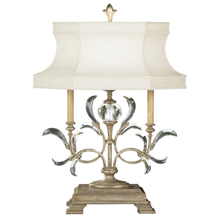 Fine Art Handcrafted Lighting Beveled Arcs Table Lamp Table Lamps Fine Art Handcrafted Lighting Silver