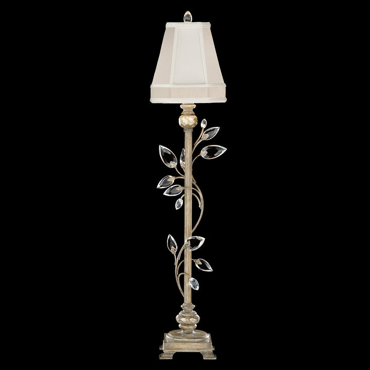 Fine Art Crystal Laurel 37" Console Lamp Table Lamps Fine Art Handcrafted Lighting Silver