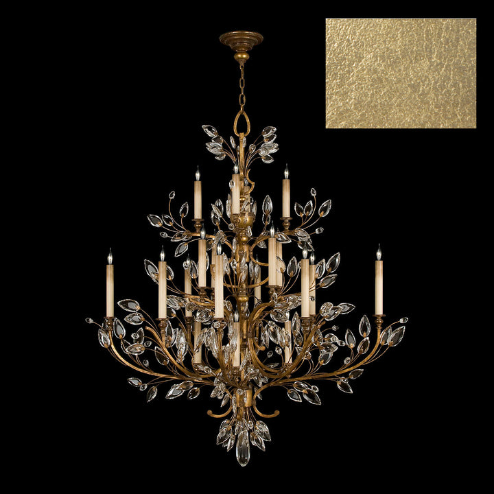 Fine Art Handcrafted Lighting Crystal Laurel Chandelier