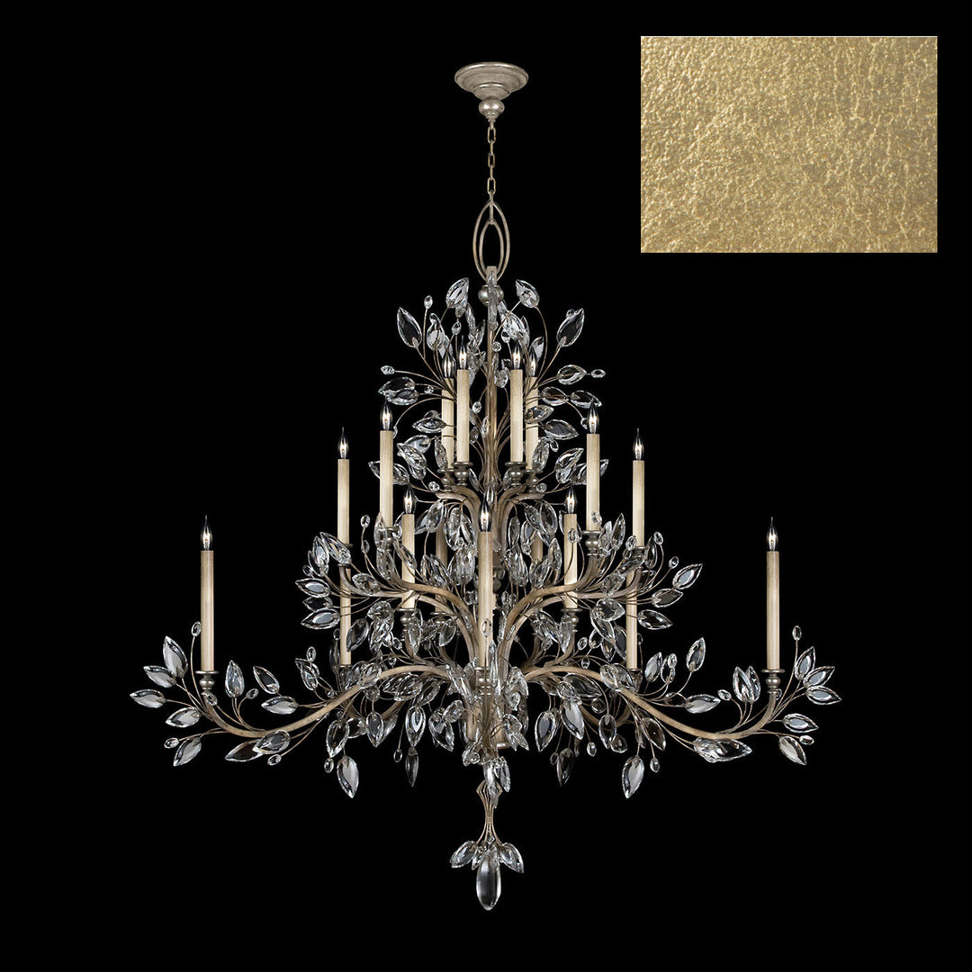 Fine Art Handcrafted Lighting Crystal Laurel Chandelier