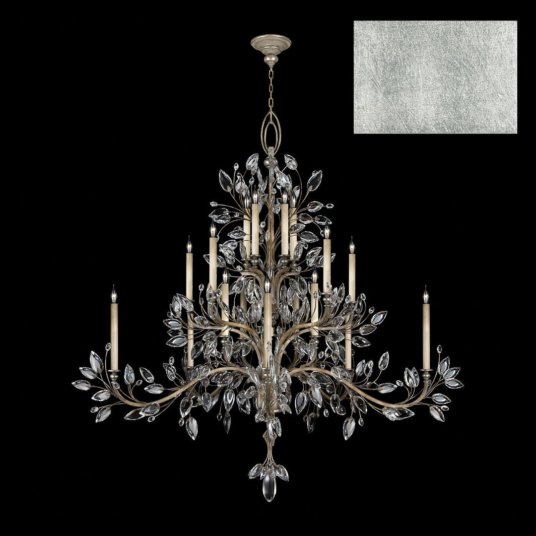 Fine Art Handcrafted Lighting Crystal Laurel Chandelier