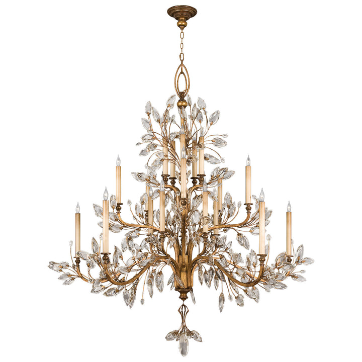 Fine Art Handcrafted Lighting Crystal Laurel Chandelier